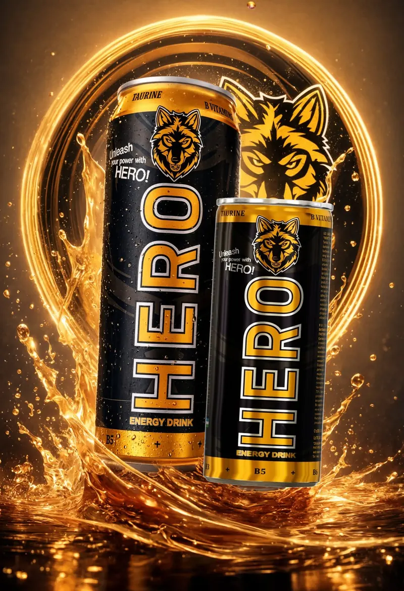 HERO Energy Drink 450 ml and 250 ml